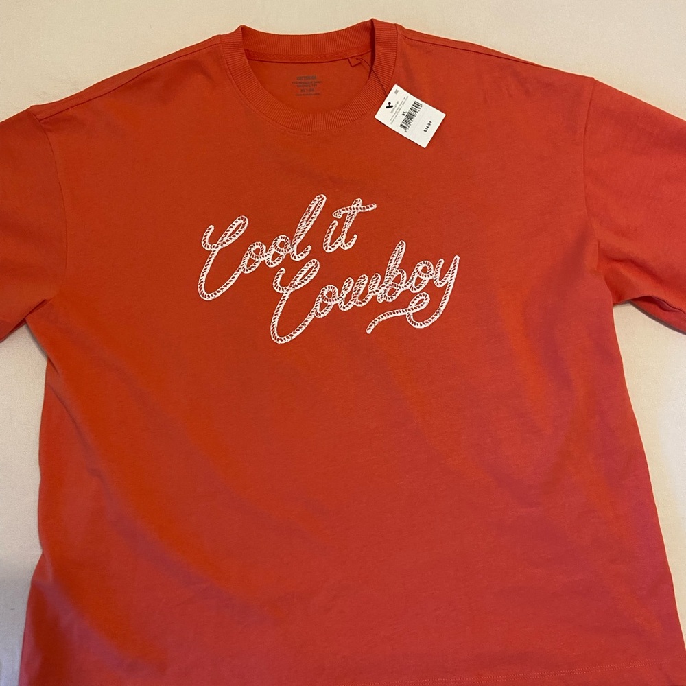 Cotton On 'Cool It Cowboy' Graphic Tee - coral crush